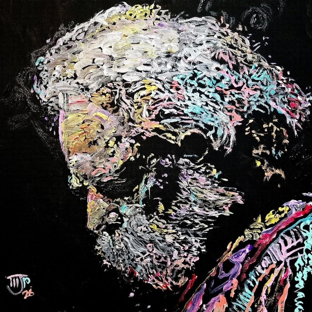 Bob Weir acrylic original on canvas by Matt  Pecson